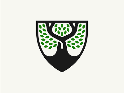 Acacia Tech - Alternate Design acacia acacia tree badge branding clean design green it logo logos minimal modern nature shield tech tree vector