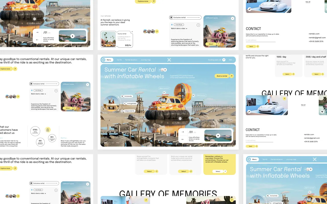 Innovative Car Dealer Website Design for Unique Rentals