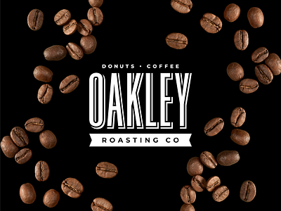Oakley Roasting co black clean coffee coffee logo drinks logo minimal oakley oakley roasting oakley roasting co roasting type utah utah logo white wordmark wordtype