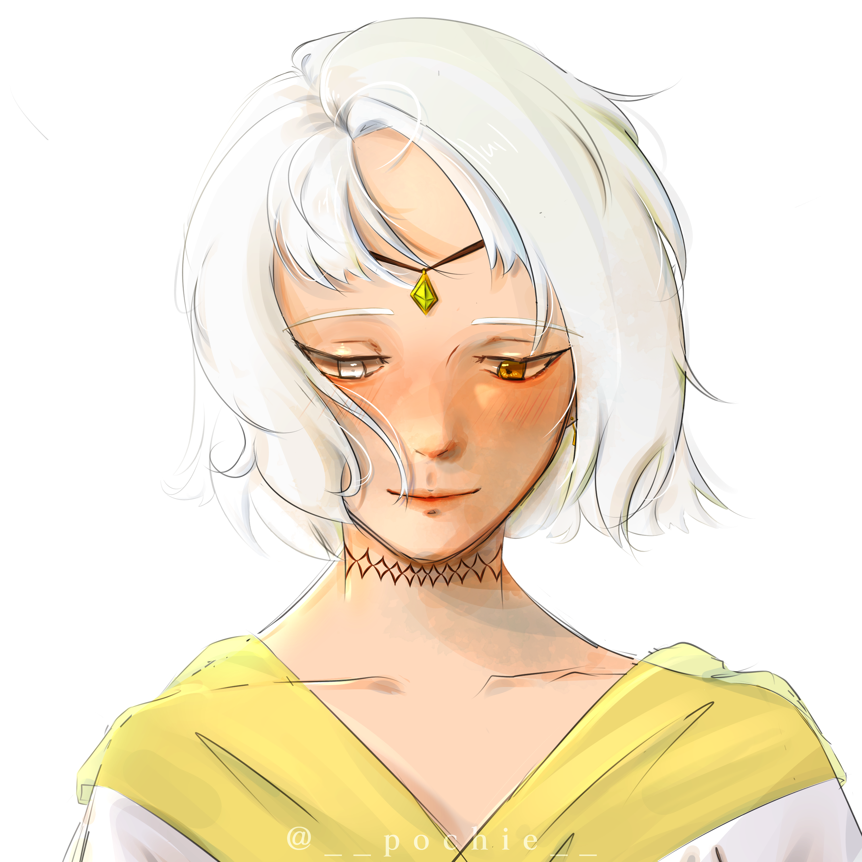 Elf art character digital art digital painting illustration oc