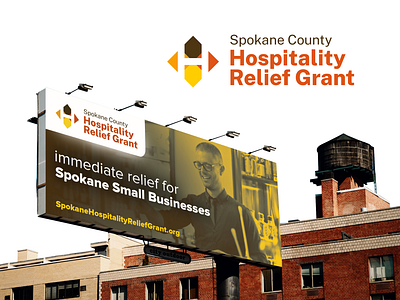 Spokane County Hospitality Relief Grant branding graphic design logo design