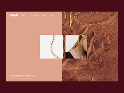 ONME Jewelry challengue concept dailyui design ecommerce gold inspiration jewelry ui web web design web development