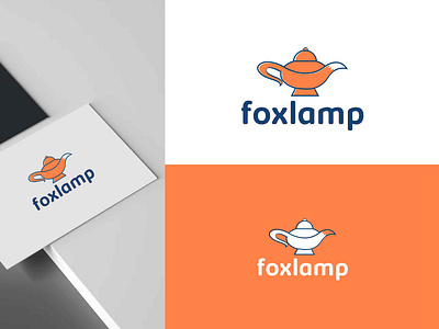 Foxlamp design. Lamp with fox tail app apps logo branding design fox foxtail gradient logo graphic design illustration lamp logo logo design logo idea logo maker ui