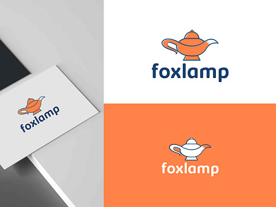 Foxlamp design. Lamp with fox tail app apps logo branding design fox foxtail gradient logo graphic design illustration lamp logo logo design logo idea logo maker ui