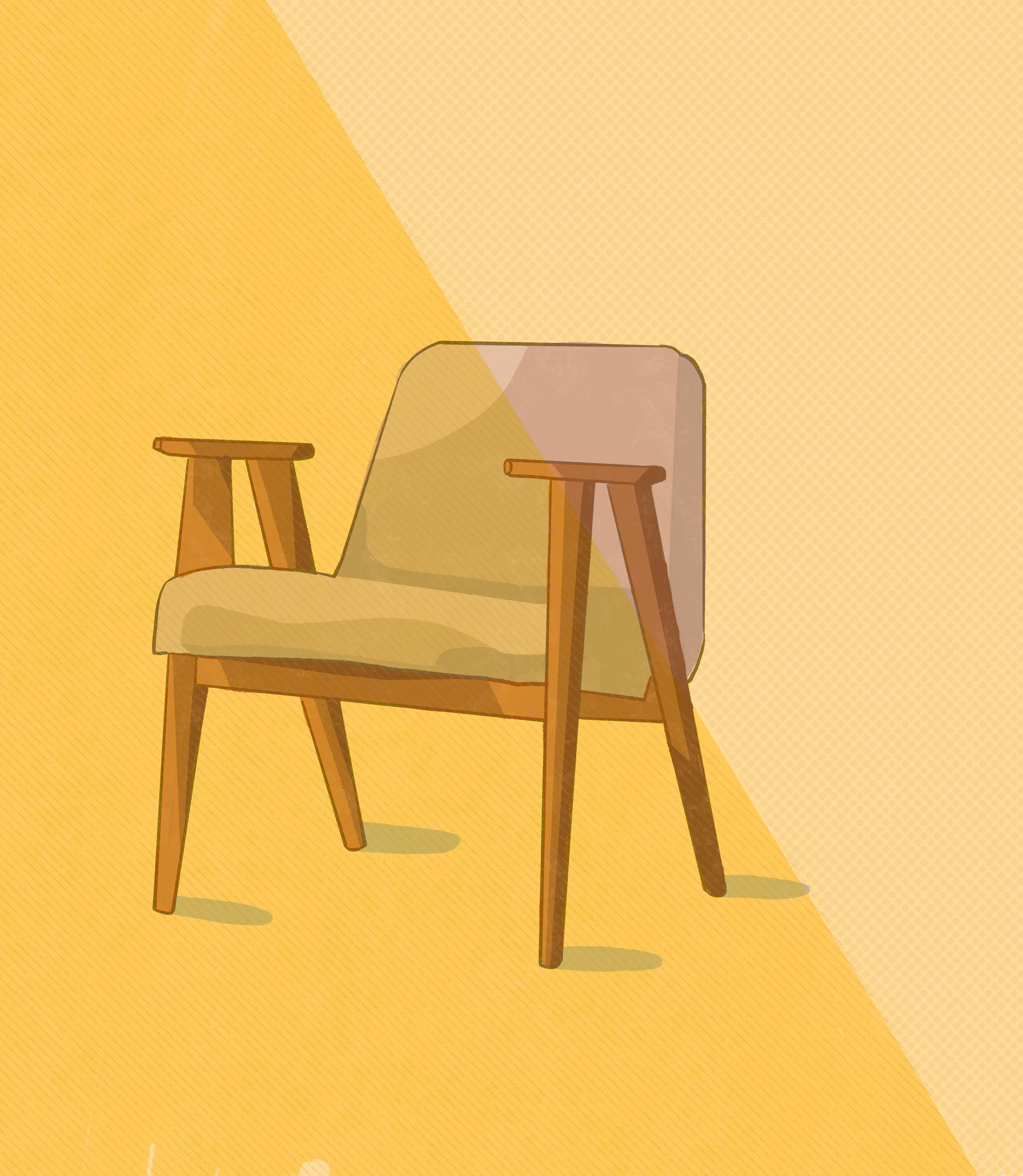 Sketch of lounge chair apartment architectural architecture armchair art direction article chair colorful design furniture home house illustration interior interiordesign procreate sketch