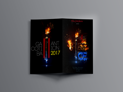 Fire and Ice themed Cotillion Ball branding graphic design