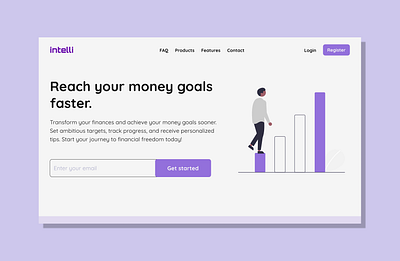 Landing page dailyui landing page uiux