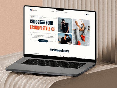 Eleganzia - Fashion eCommerce Landingpage clothing design ecommerce ecommerce marketplace fashion landing page fashion marketplace fashionui hero banner homepageui landing page ui uxui websitedesign webui