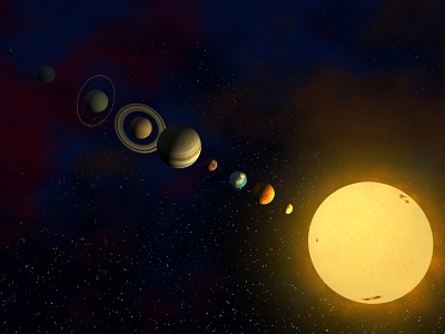 Solar System 3d solar system
