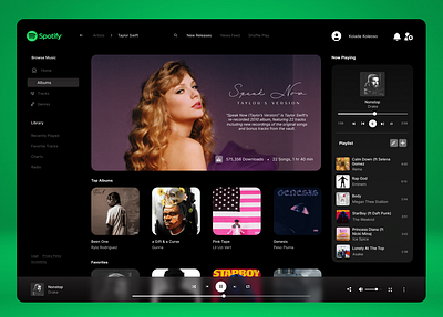 Spotify UI Design graphic design ui uiux