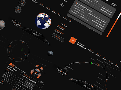 Space Ship UI by econev dashboard design econev evgheniiconev lizzardlab spaceship spaceui ui ux