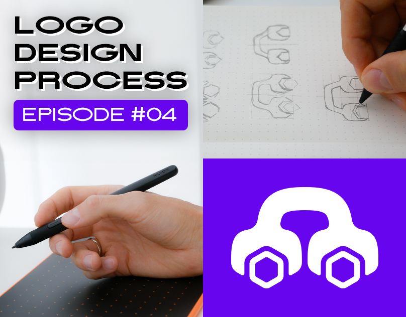 Logo Design Process for Auto Repair Shop - Car and a Wrench car design design process logo logo design logo design process logo designer logos logotipo logotype process design symbol video wrench