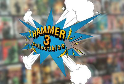 HAMMER 3 COLLECTIBLES | LOGO DESIGN collectibles comic design graphic design identity logo nerd nerdy