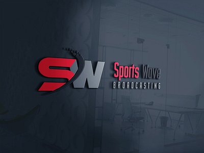 SPORTS WAVE BROADCASTING | LOGO DESIGN broadcasting graphic design identity logo radio sports