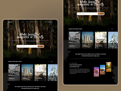 Vacation Assistant Landing Page nature landing page website