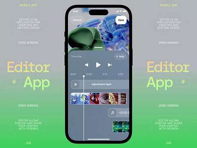 Editor App a design app design mobile mobile app mobile ui ui ux