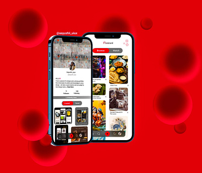 Pinterest (Redesigning) Mobile App Design 3d appdevloper behance branding design dribbble figma graphic design illustration logo mobileapp pinterest redesigning ui uidesign uiux userfriendly userinterface