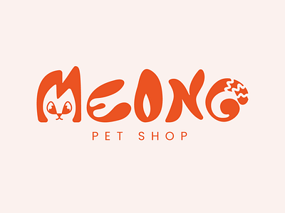 Pet Shop Logo Exercise cat combination mark kucing logo meong pet shop