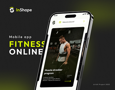 Inshape Mobile App UI UX Design (Fitness, health, workout, Gym) app app design design figma fitness fitness app graphic design gym health app online gym online workout ui ux workout