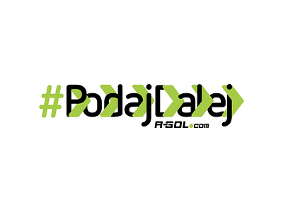 Podaj Dalej branding logo