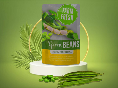 packaging in illustrator. beans branding graphic design grren breans illustrator packaging photoshop