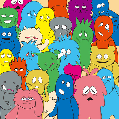 絶不調 animation art character color design graphic design illustration monster vector web イラスト