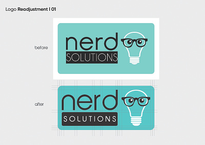 Nerd Solutions Logo Readjustment branding graphic design logo