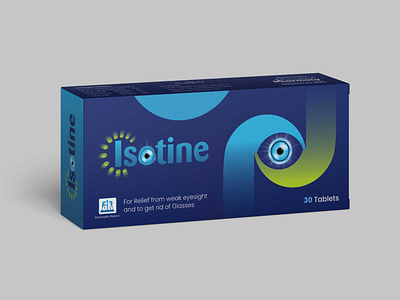 Eye Supplement box design branding eye sight eye supplement isotine medicine medicine product packaging design pharma product design product design idea product packaging retina vision