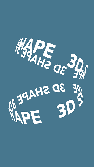 3D Text Effect animation design illustration motion graphics