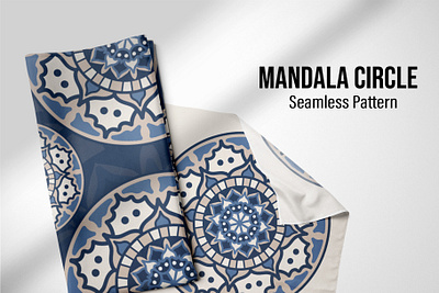 Mandala Circle Seamless Pattern card