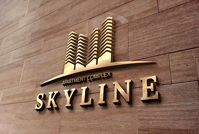 Logo design | «Skyline» apartment complex branding graphic design logo design