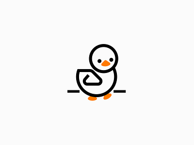 Walking Duck ai animal birdl brand brand identity branding clean duck graphic design illustration logo