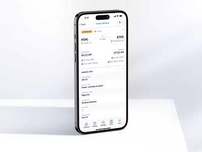 Flight Details (Mobile Design) app blue clean design details figma flight flight details flight information grey minimalism mobile mobile design plane travel typography ui uiux white