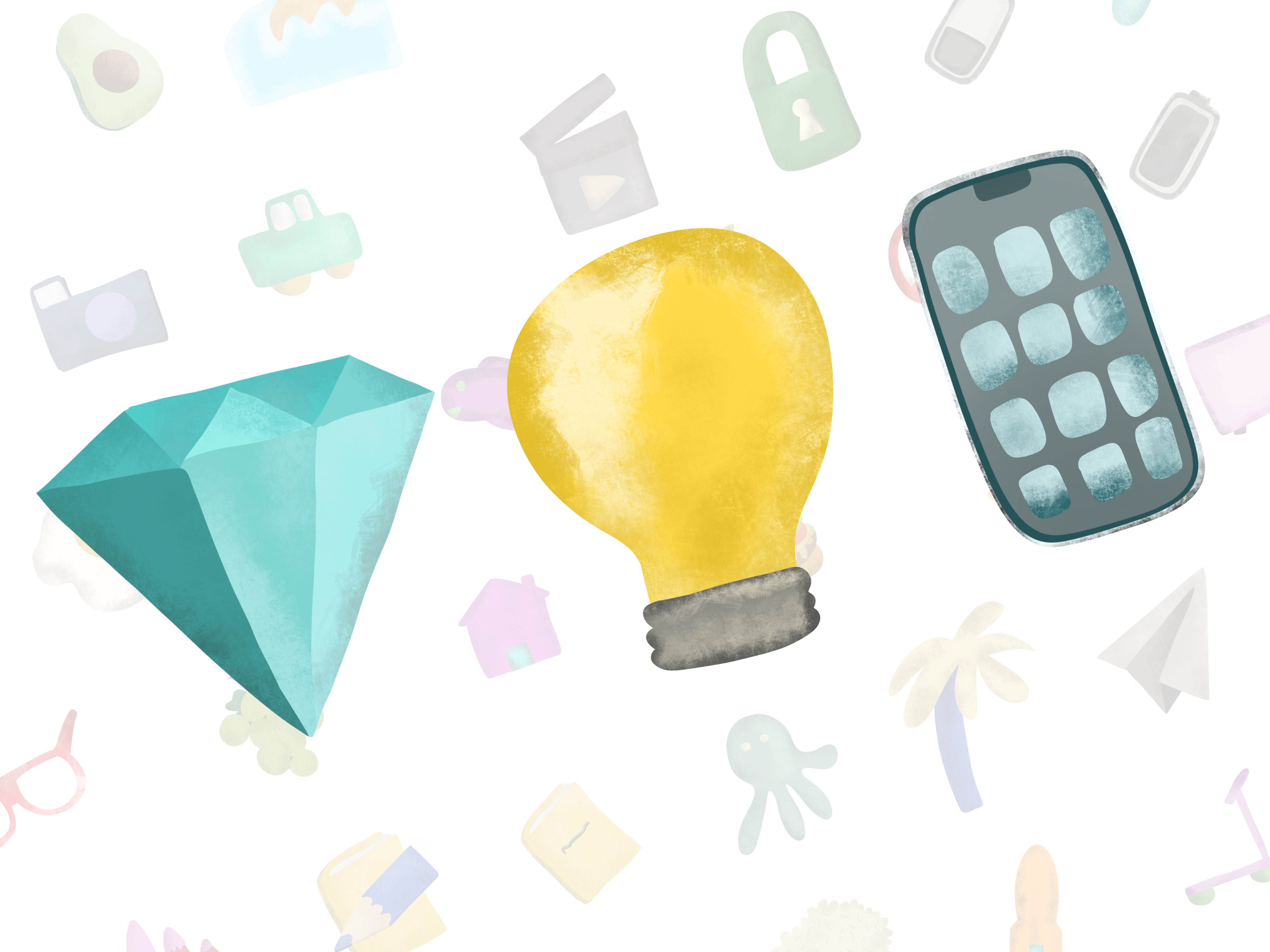 Icons design graphic design illustration