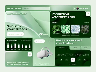 Virtual Reality Therapy Platform app immersive mental health platform virtual reality vr website