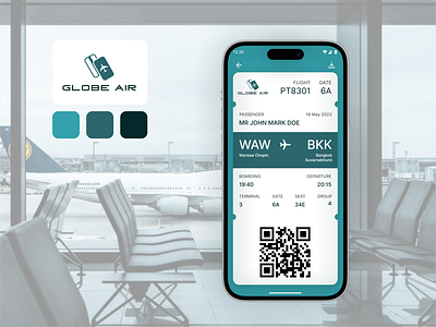 Boarding Pass | Daily UI Challenge airline app boarding boarding pass branding dailyui design figma illustration logo qr qr code ticket travel ui ui design