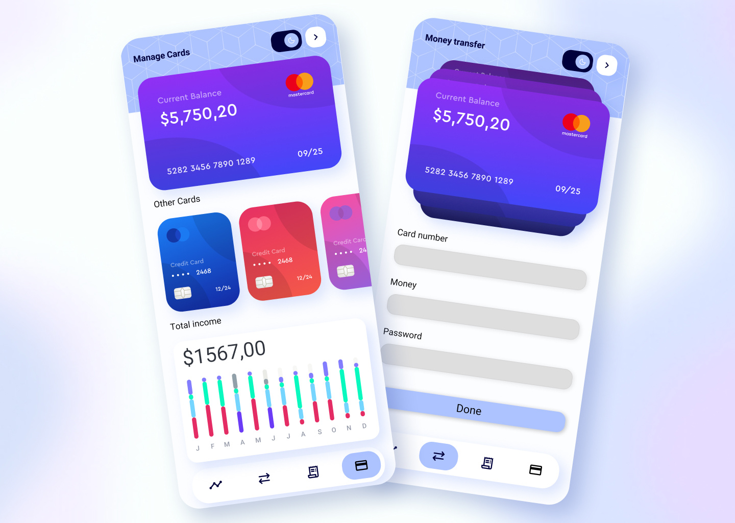 Banking App by Zeinab Nikoo on Dribbble