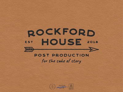 Rockford House arrow brand design branding design hand drawn hand lettering handlettering lettering logo logo design logotype minimal minimalist minimalist logo retro simple type typeface typography vintage wordmark