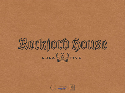 Rockford House blackletter crown font goth gothic hand lettering handlettering lettering logo logo design logo designer logodesign logotype old english simple type typeface typography vintage wordmark