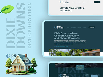 Dixie Downs Apartment's XD to WordPress Website business website company website dixie downs apartment elementor pro htmlcss javascript php web design website development wordpress xd to wordpress