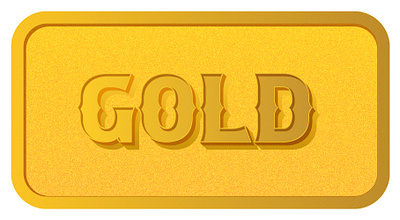 Vector gold bar. gold rush