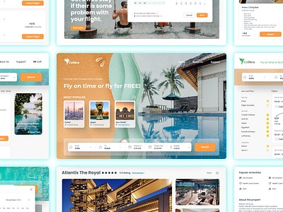 Colibra: A Seamless Way to Book Flights and Hotels airbnb booking flights hotels platform sass ui ux