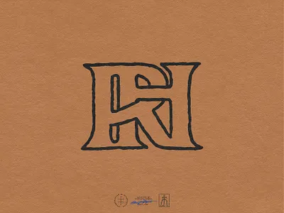 Rockford House brand mark clean illustrator letters logo logo design logo designer logomark logotype minimal minimalism minimalist minimalist logo monogram monogram logo simple type typographic typography vintage