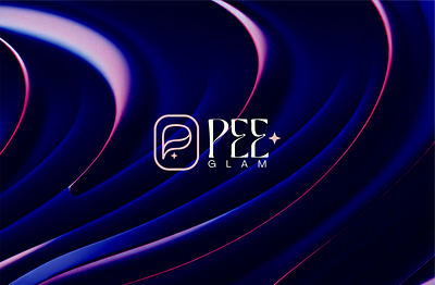 PEE+ Glam Brand Designs beauty brand design brand identity branding design graphic design logo logo design visual design