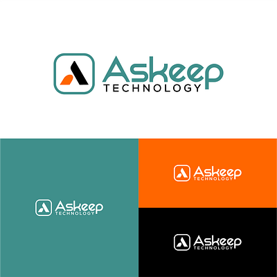 Askeep Technology Logo Design brand design branding design graphic design illustration logo logo design ui visual design