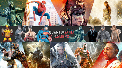 YouTube cover image for channel: QUANTUMANIA Gemers graphic design quatumania gamers youtube cover ui youtube art youtube cover youtube cover art youtube cover graphics