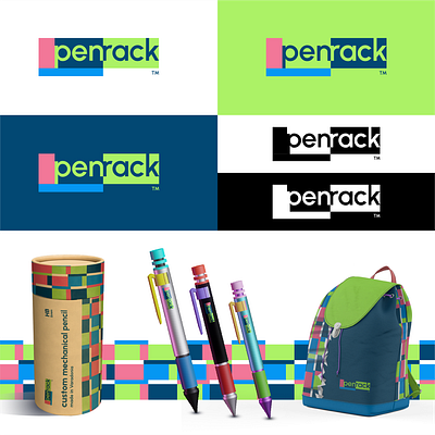 Penrack Logo design branding fun graphic design illustration kids logo teen