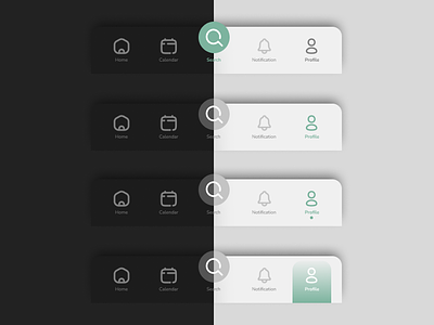 Navigation bar dark mode elements graphic design home screen light mode navigation navigation bar ui ux