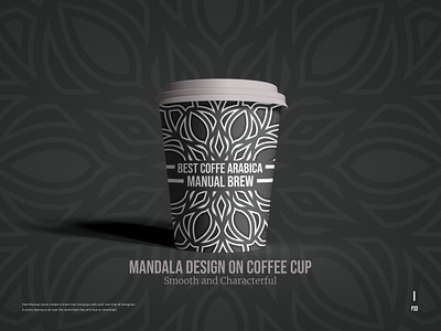 Mandala Art Design on Coffee Cup saucer