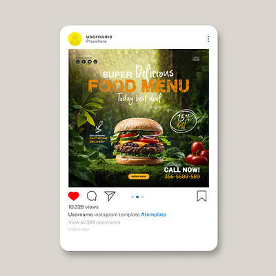 Social Media Design Burger adobe photoshop advertisements banner branding burger graphic design manipulation photoshop restaurant social media banner social banner